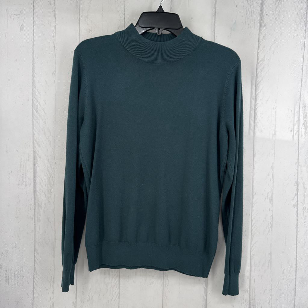 M knit mock neck l/s top