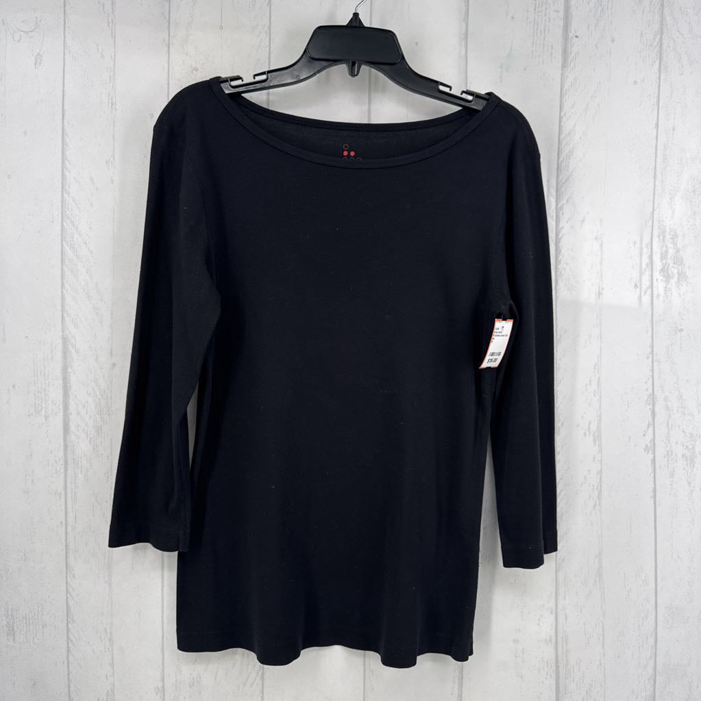 M bateau neck 3/4 slv tee