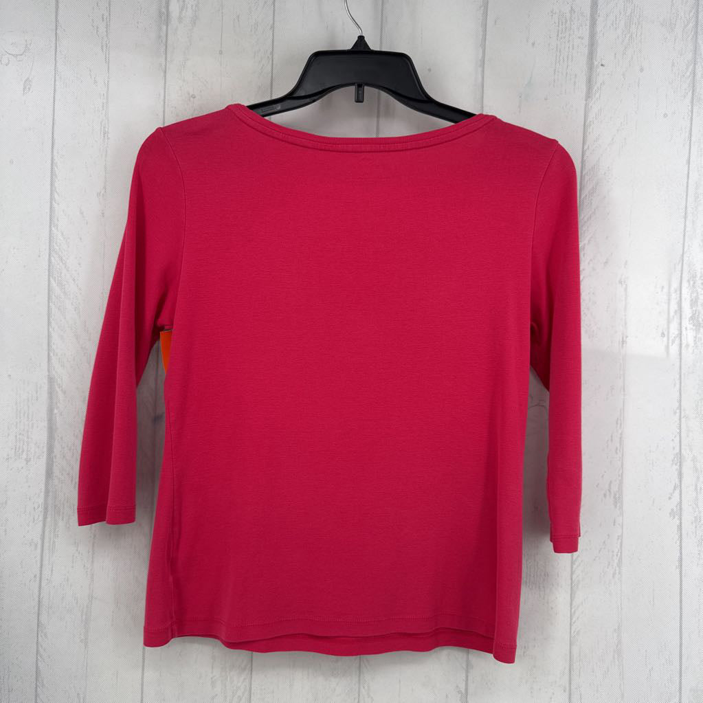M bateau neck 3/4 slv tee