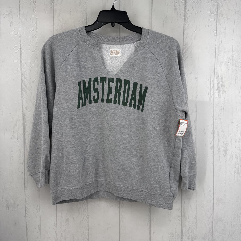 L split neck sweatshirt