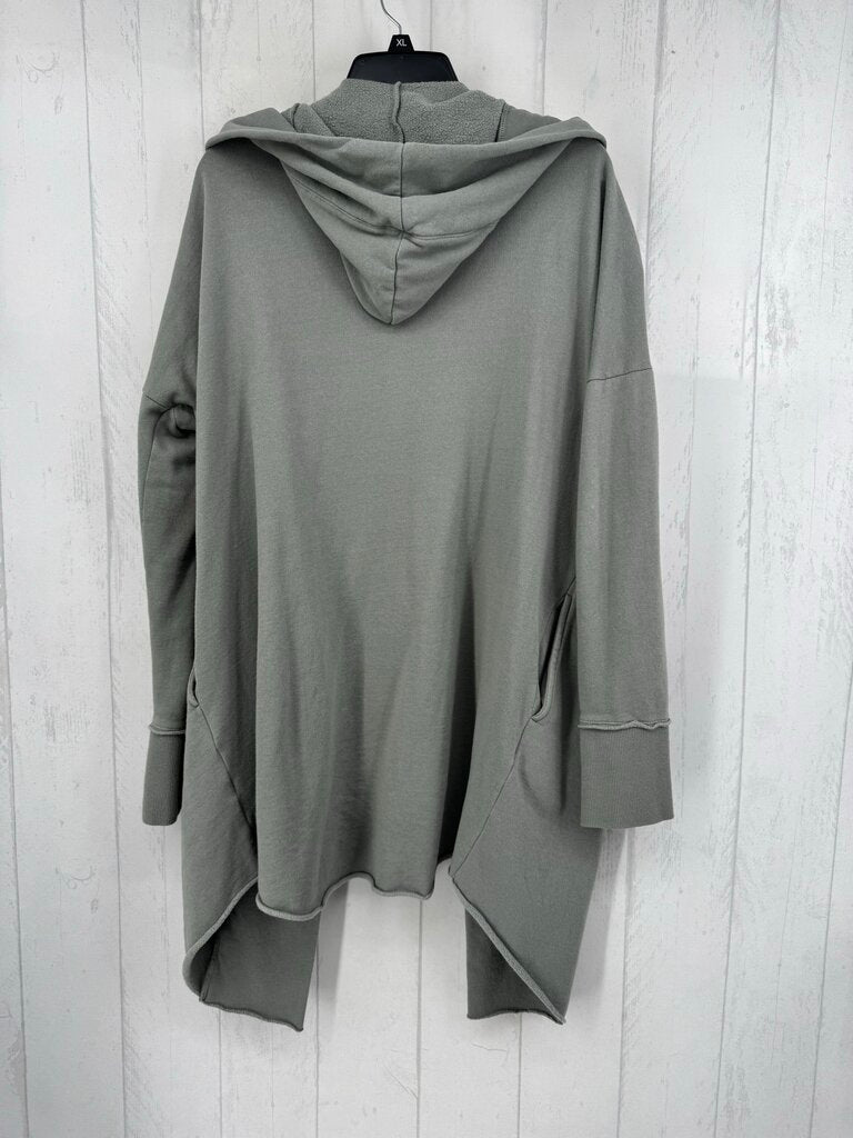 M hooded open front cardi