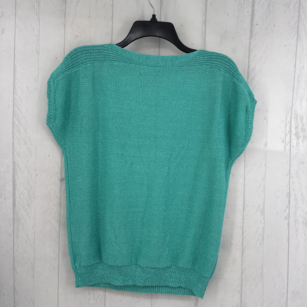 M bateau neck s/s knit top