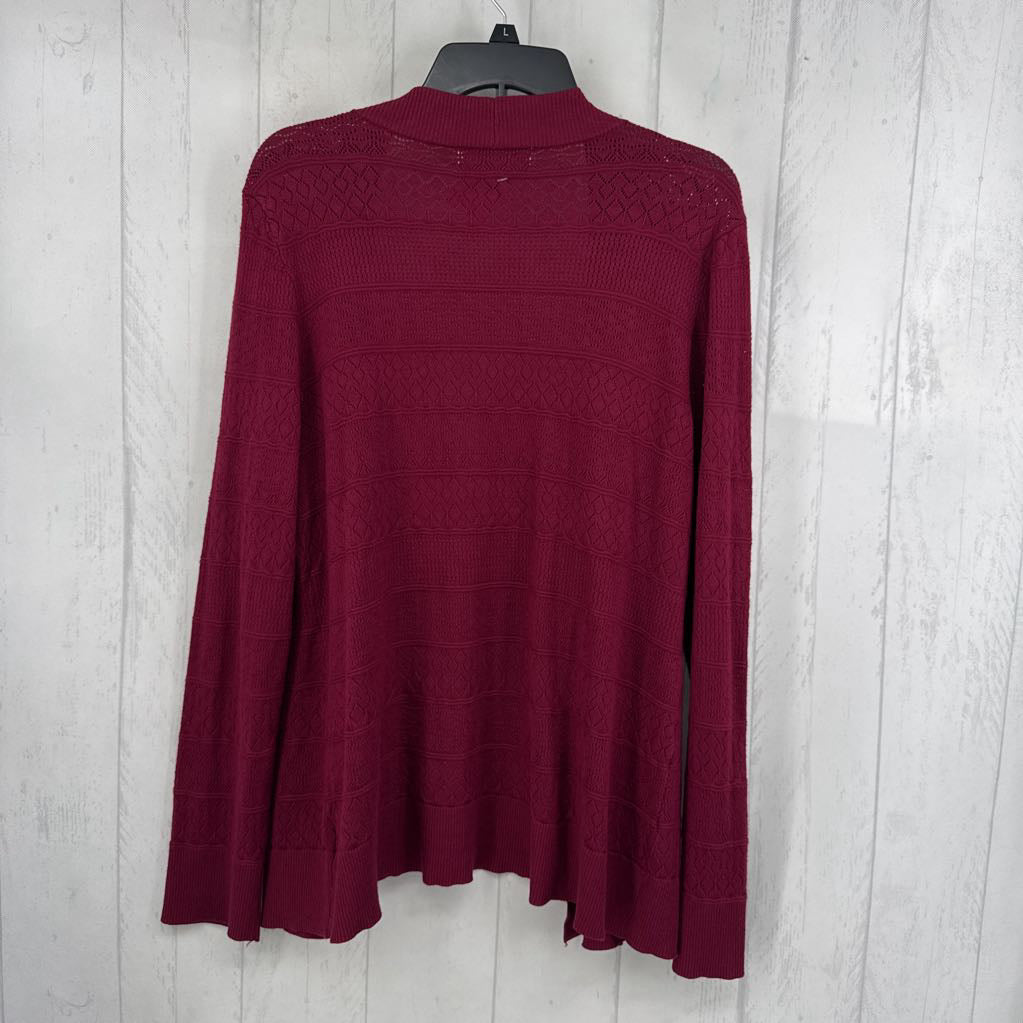 XL crochet open front cardi