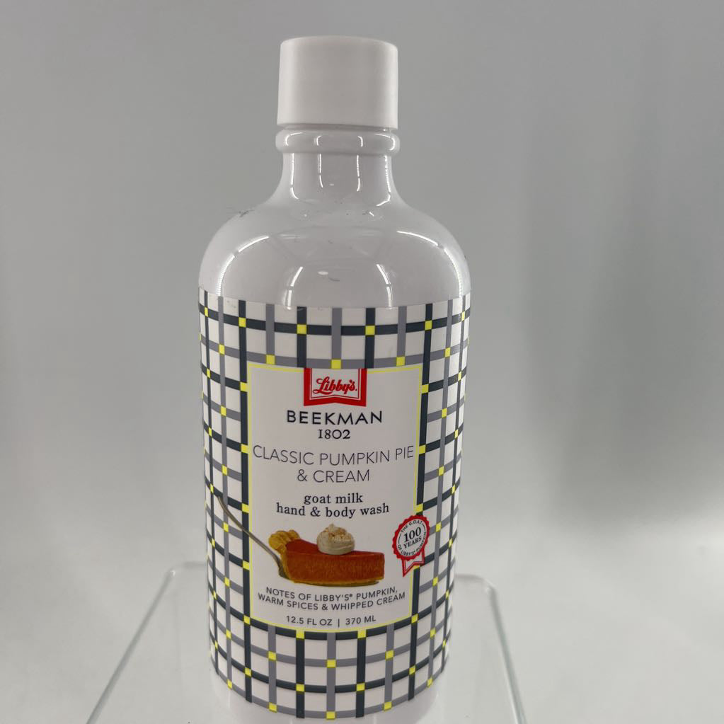 goat milk hand & body wash-pumpkin pie & cream