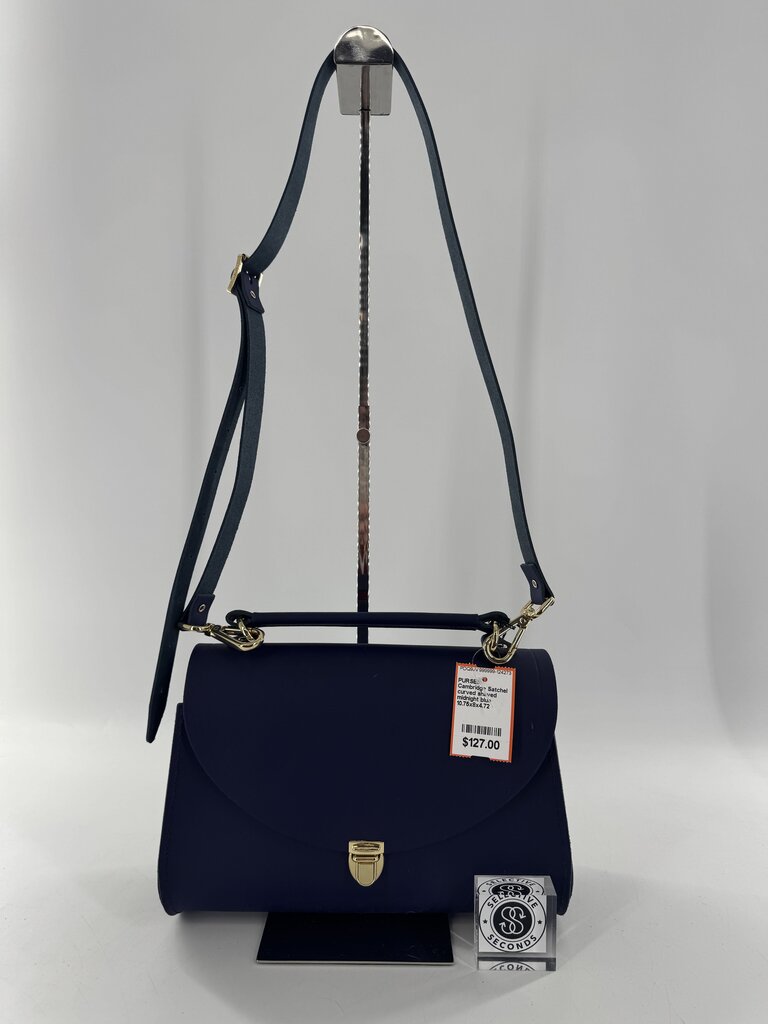 curved shaved pushlock closure satchel