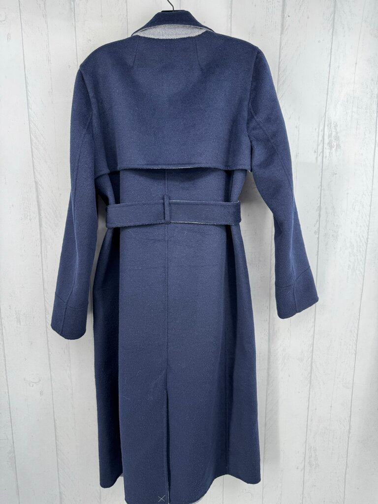 M wool blend belted coat