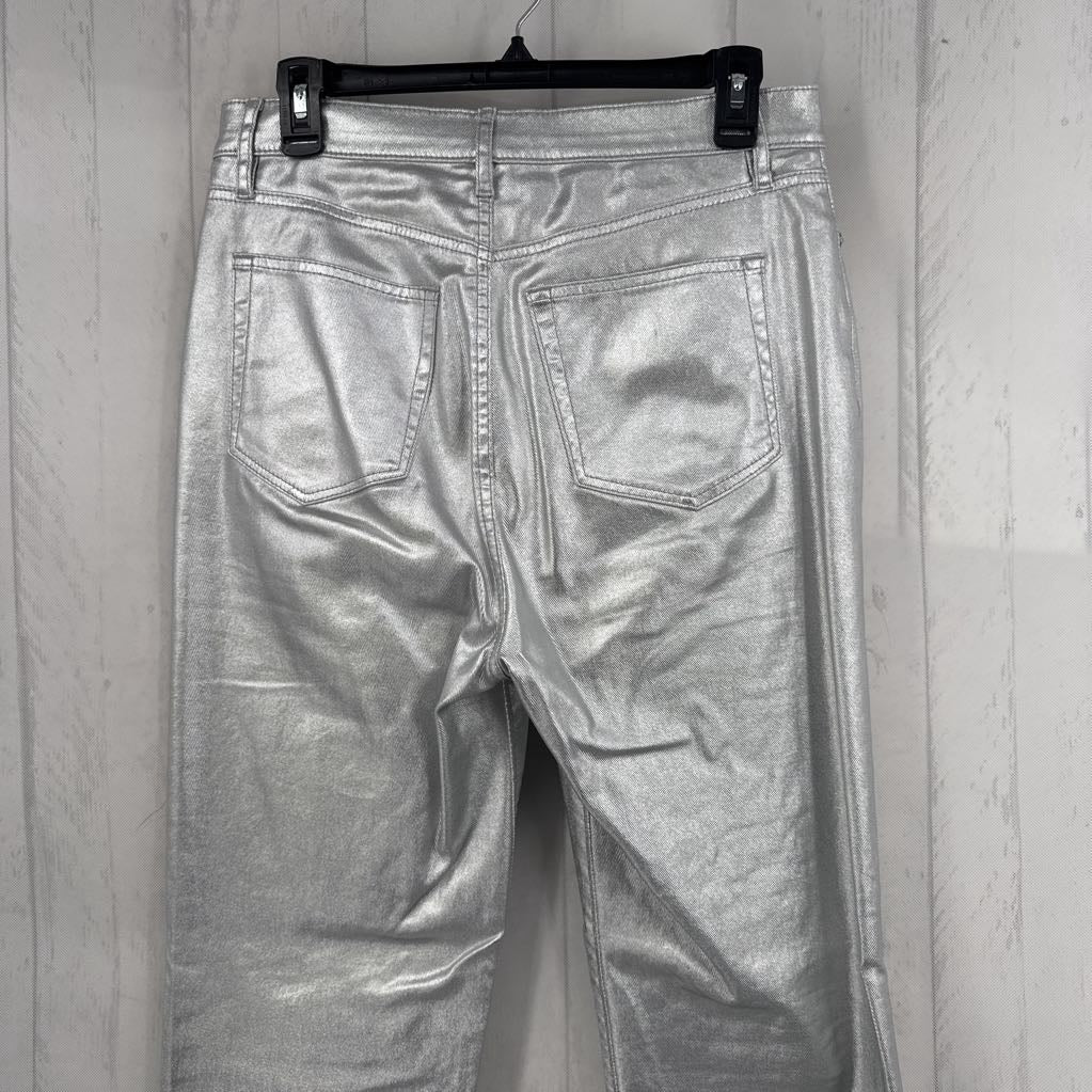 6 faux leather jean