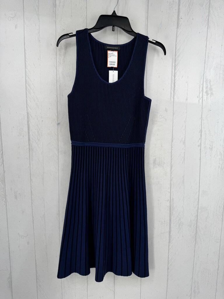 XS striped knit slvls dress