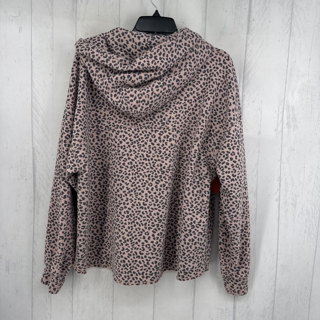 XL l/s animal print pull over sweatshirt w/ hood