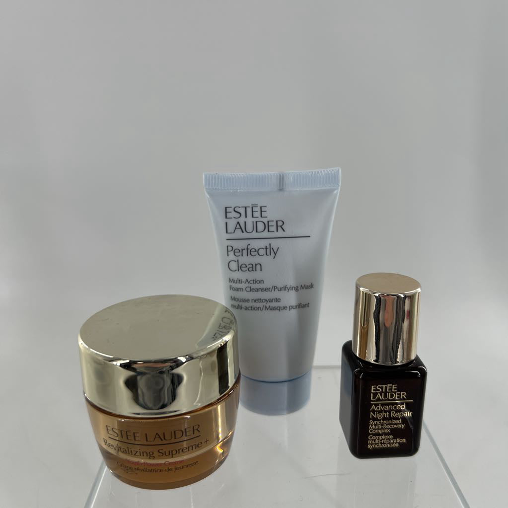 estee lauder 3pc set ( foam cleanser,power creme,night repair)