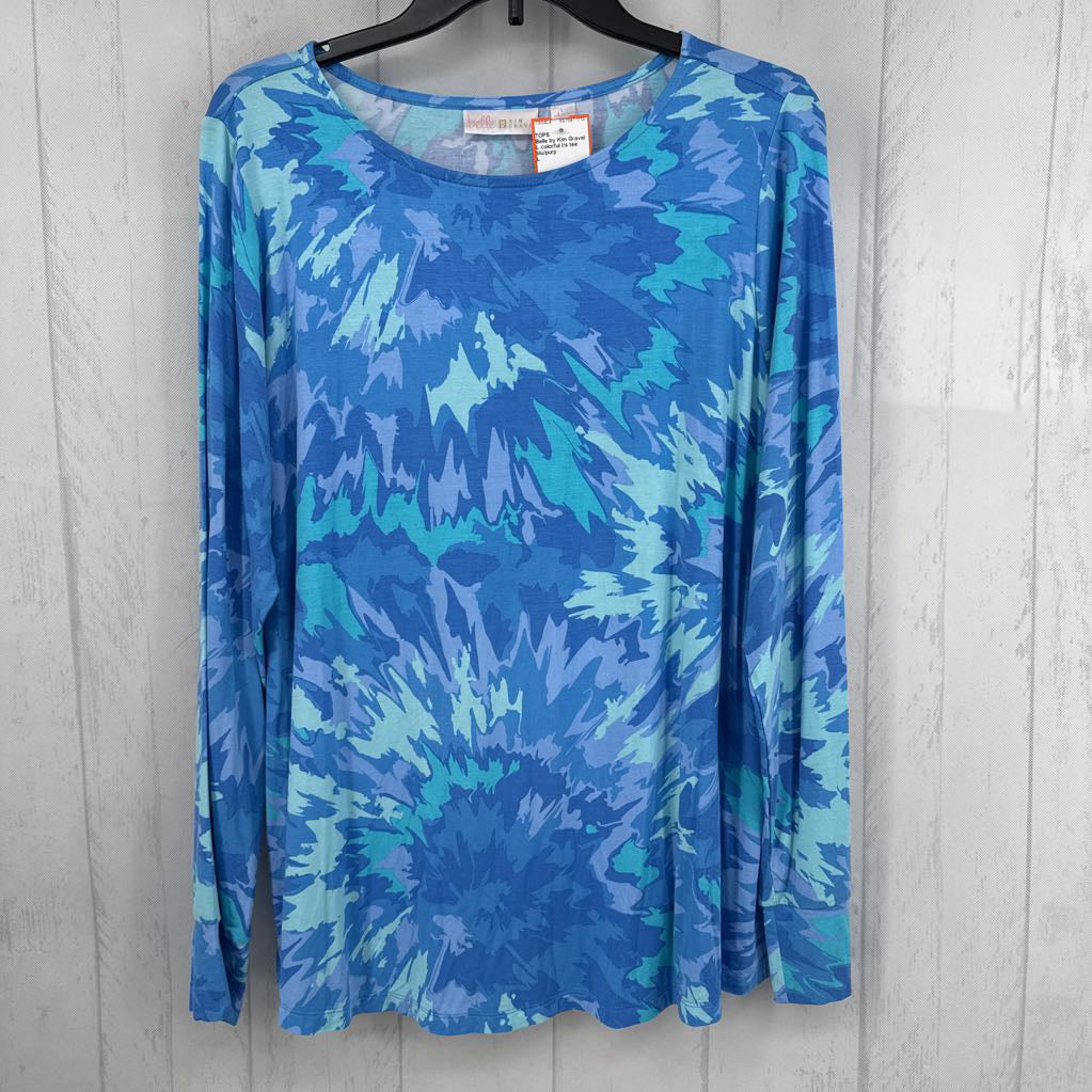 L colorful l/s tee
