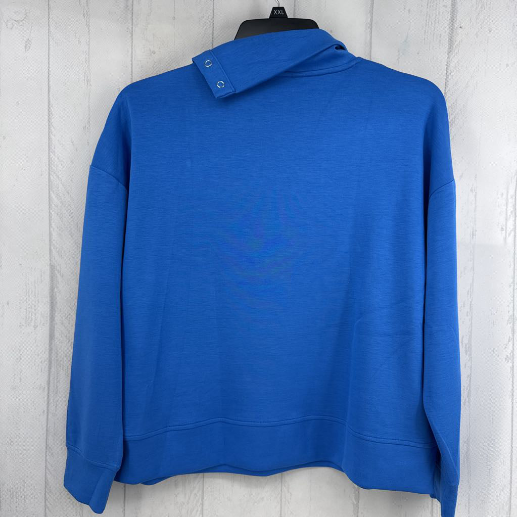 XL snap button collar sweatshirt