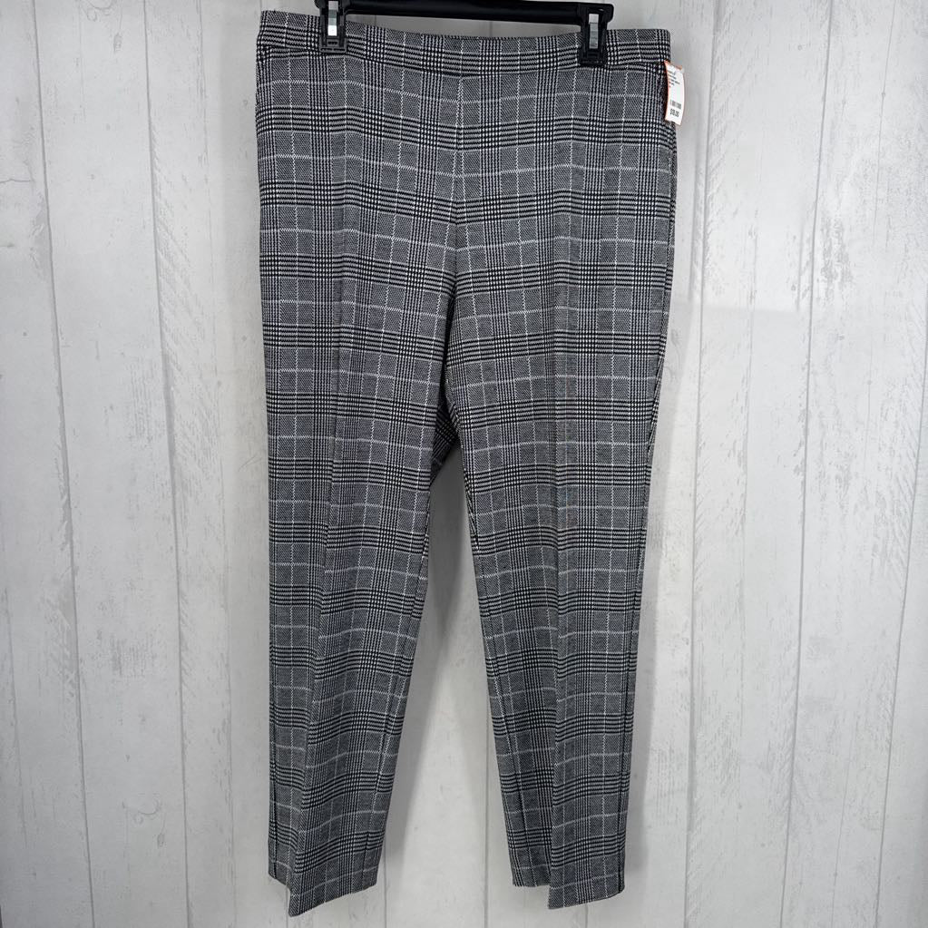 Lp plaid pull-on straight legpant