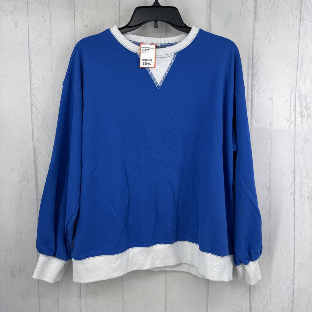 L colorblock sweatshirt