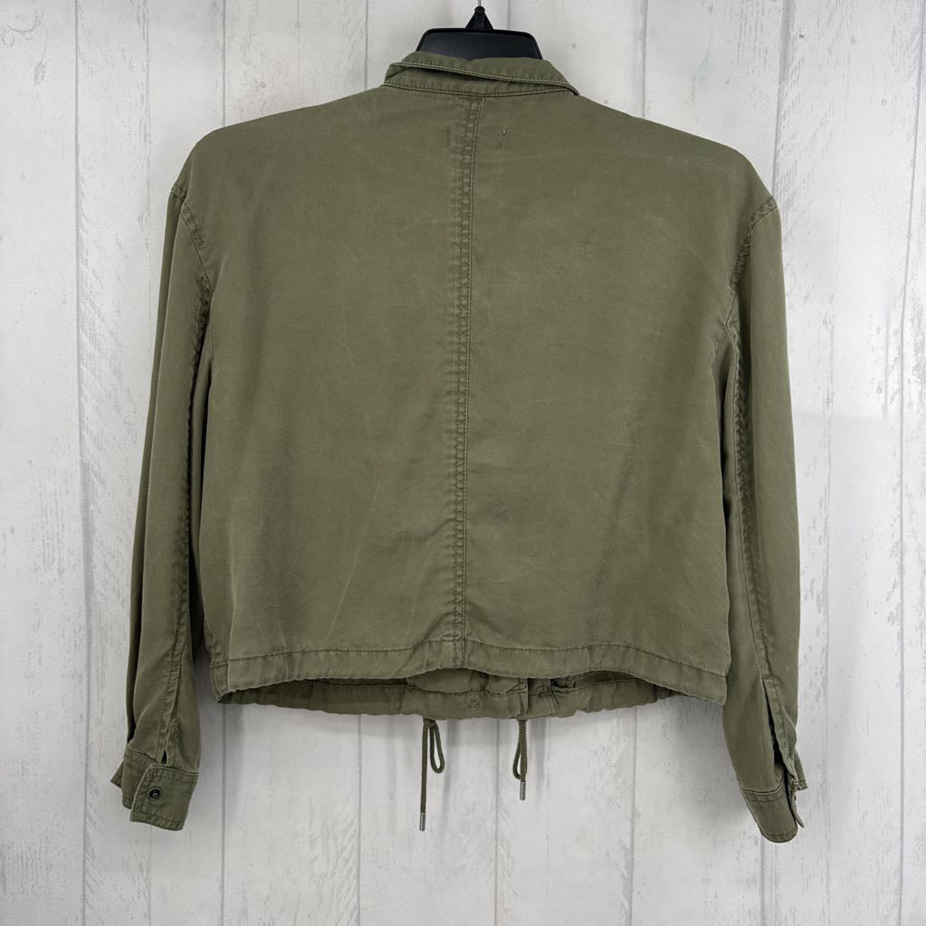 Mp twill crop utility jacket