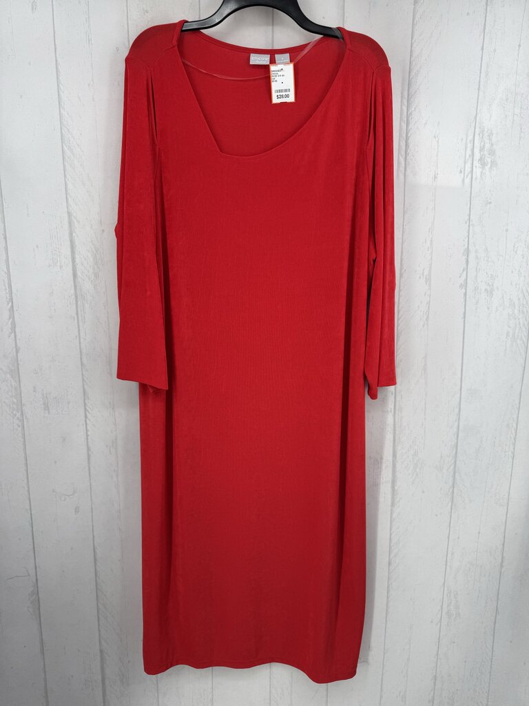 20/22 3/4 slv cutout jersey knit dress