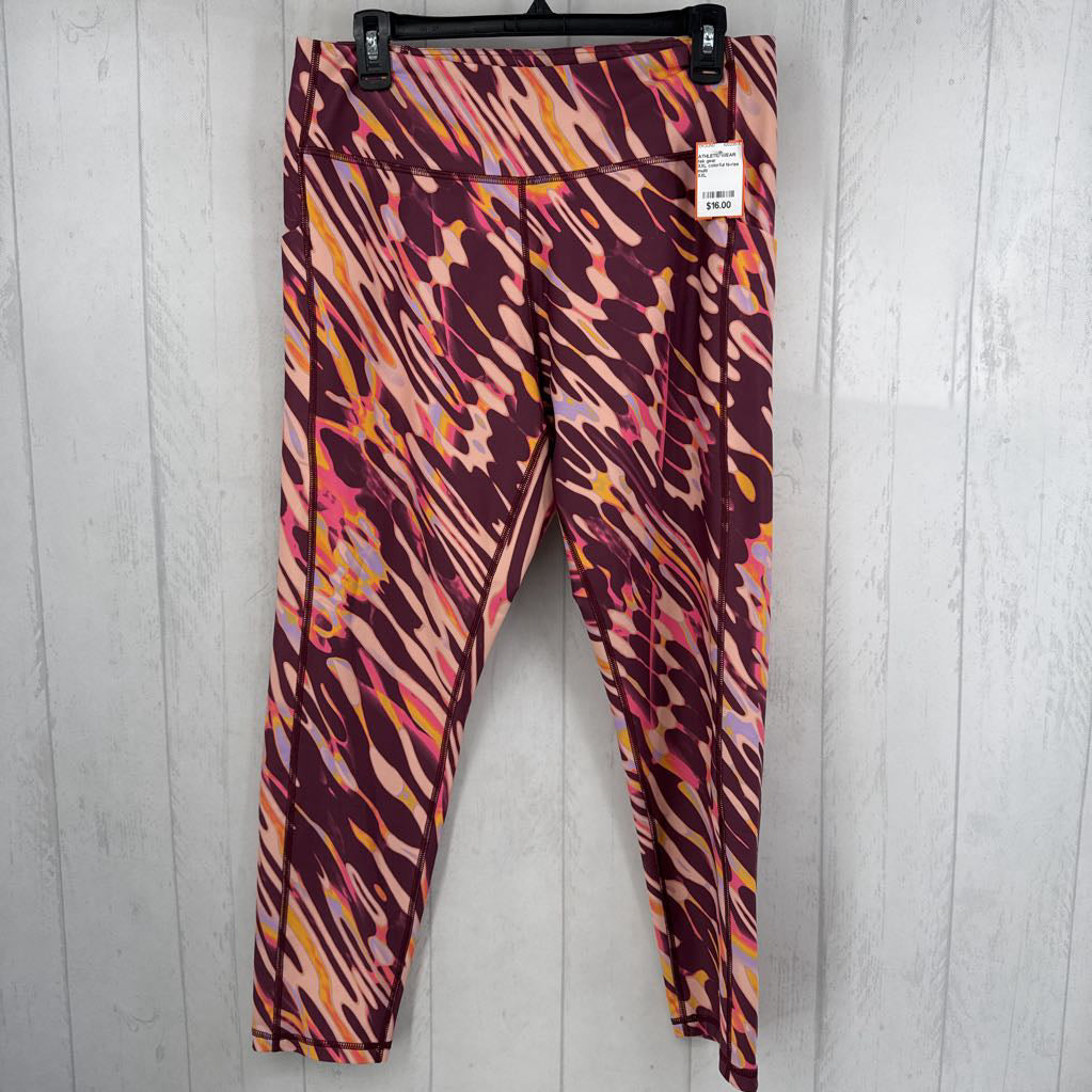 XXL colorful hi-rise legging