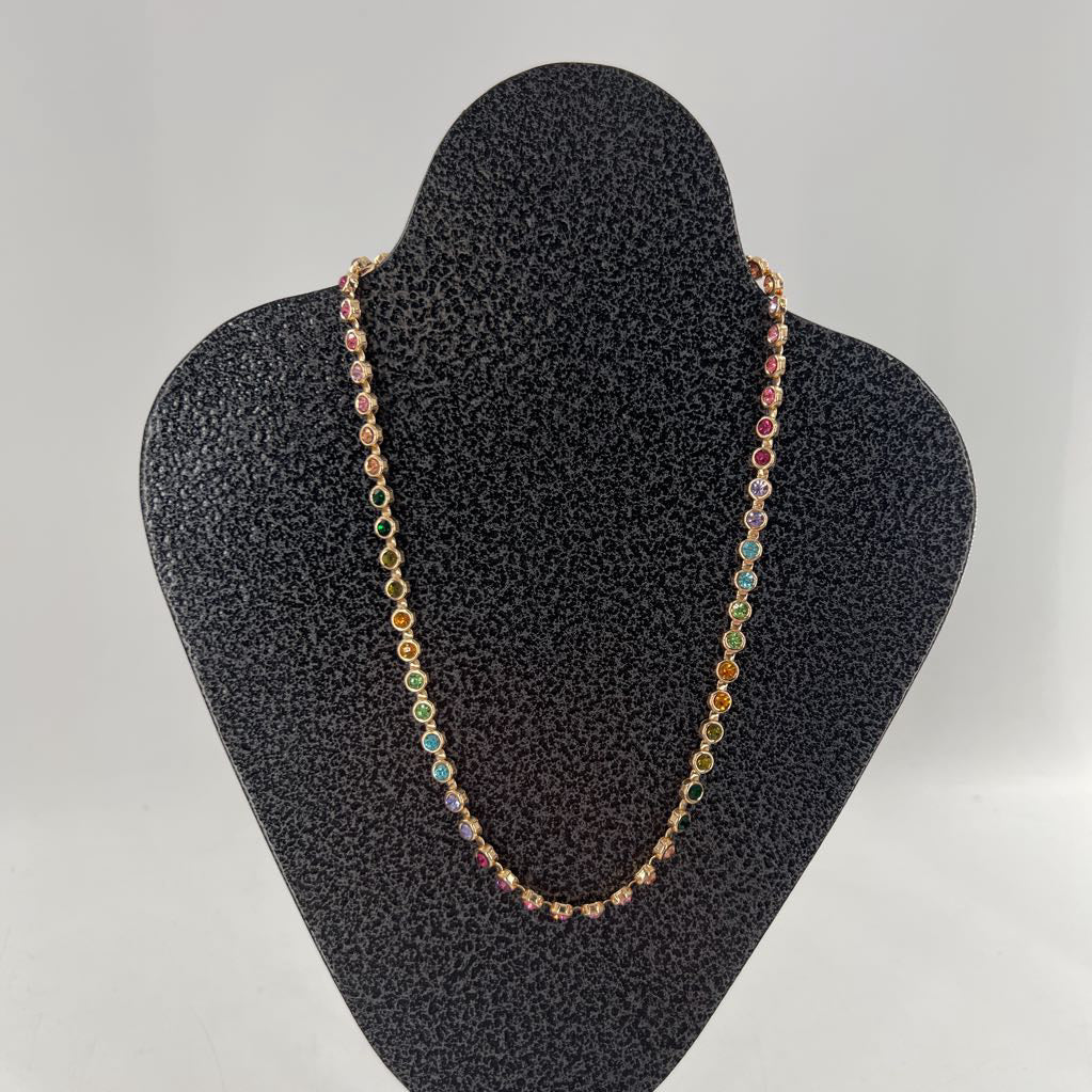 colorful gemstone necklace