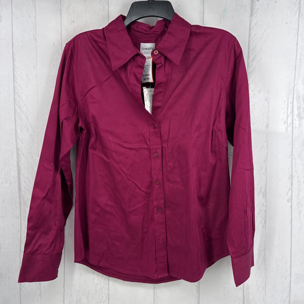 M button down l/s top