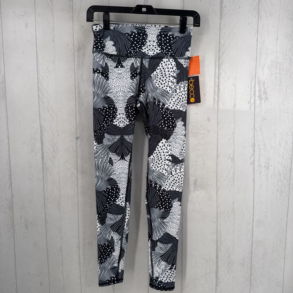 S printed hi-rise leggings