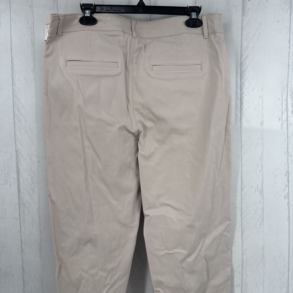 12 wide leg twill pant
