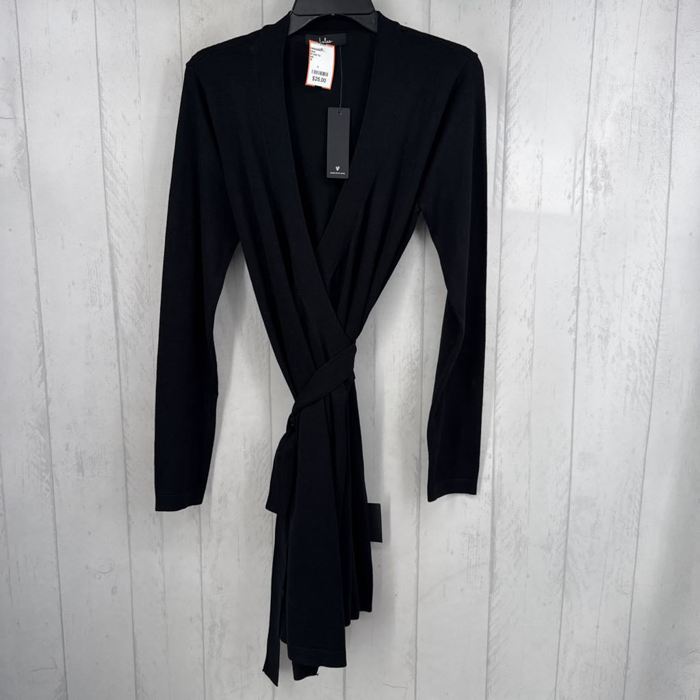 M knit l/s wrapdress