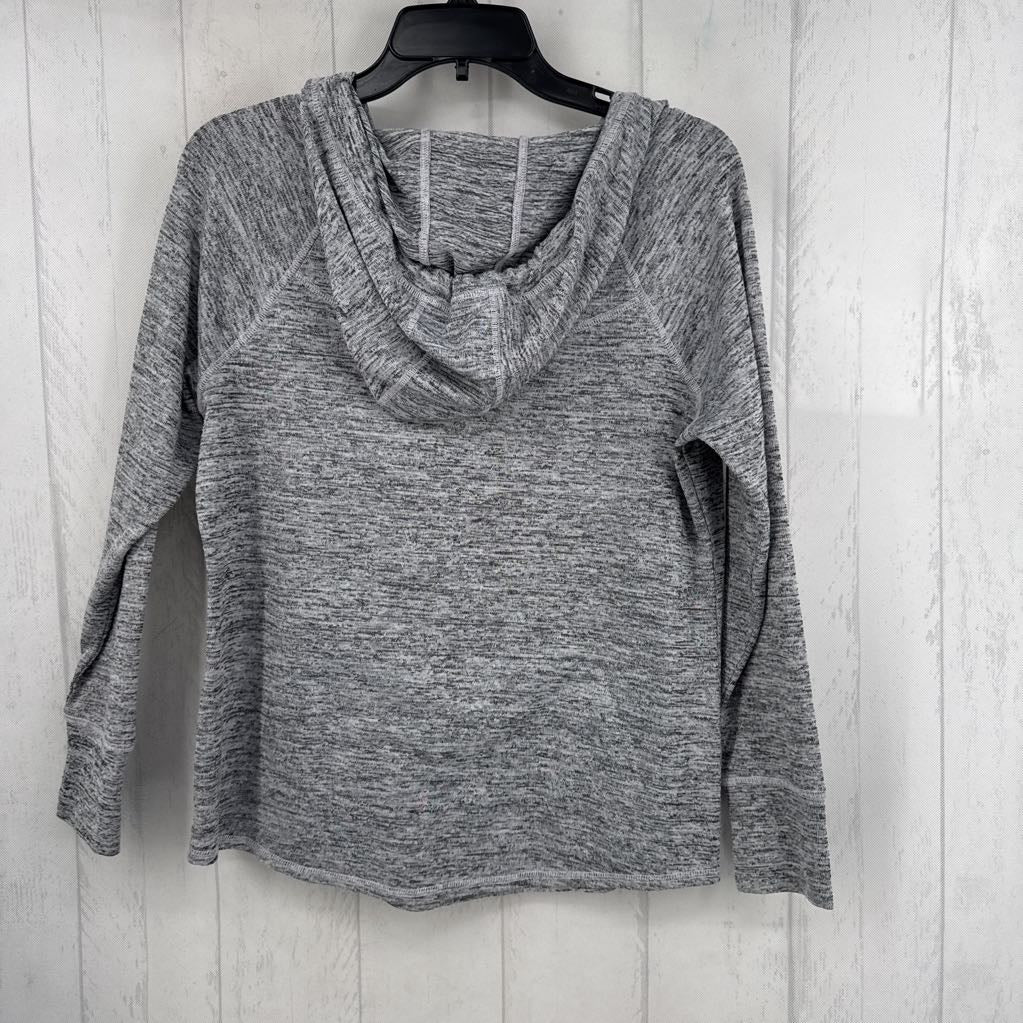 Mp marled tie-front l/s top
