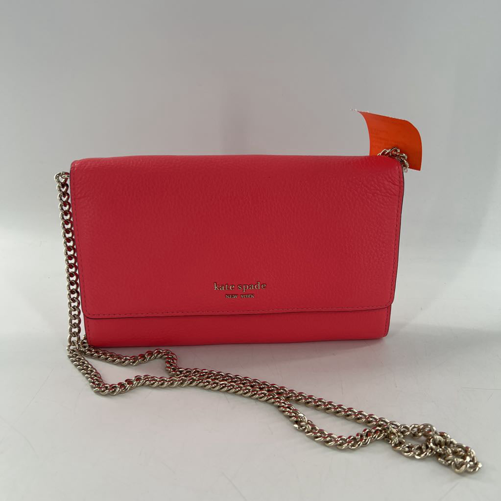 pebbled leather chain strap crossbody