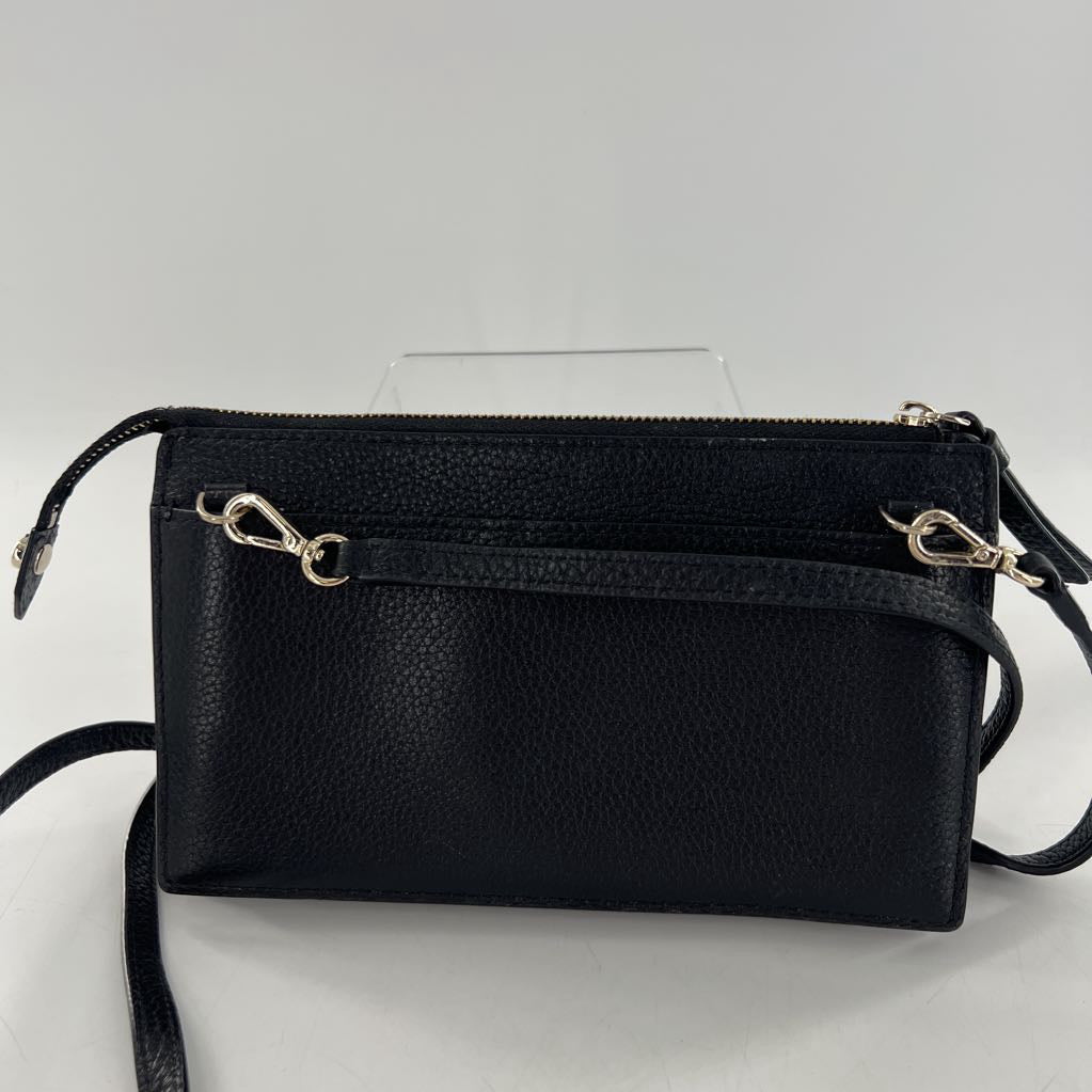 pebbled leather slim crossbody