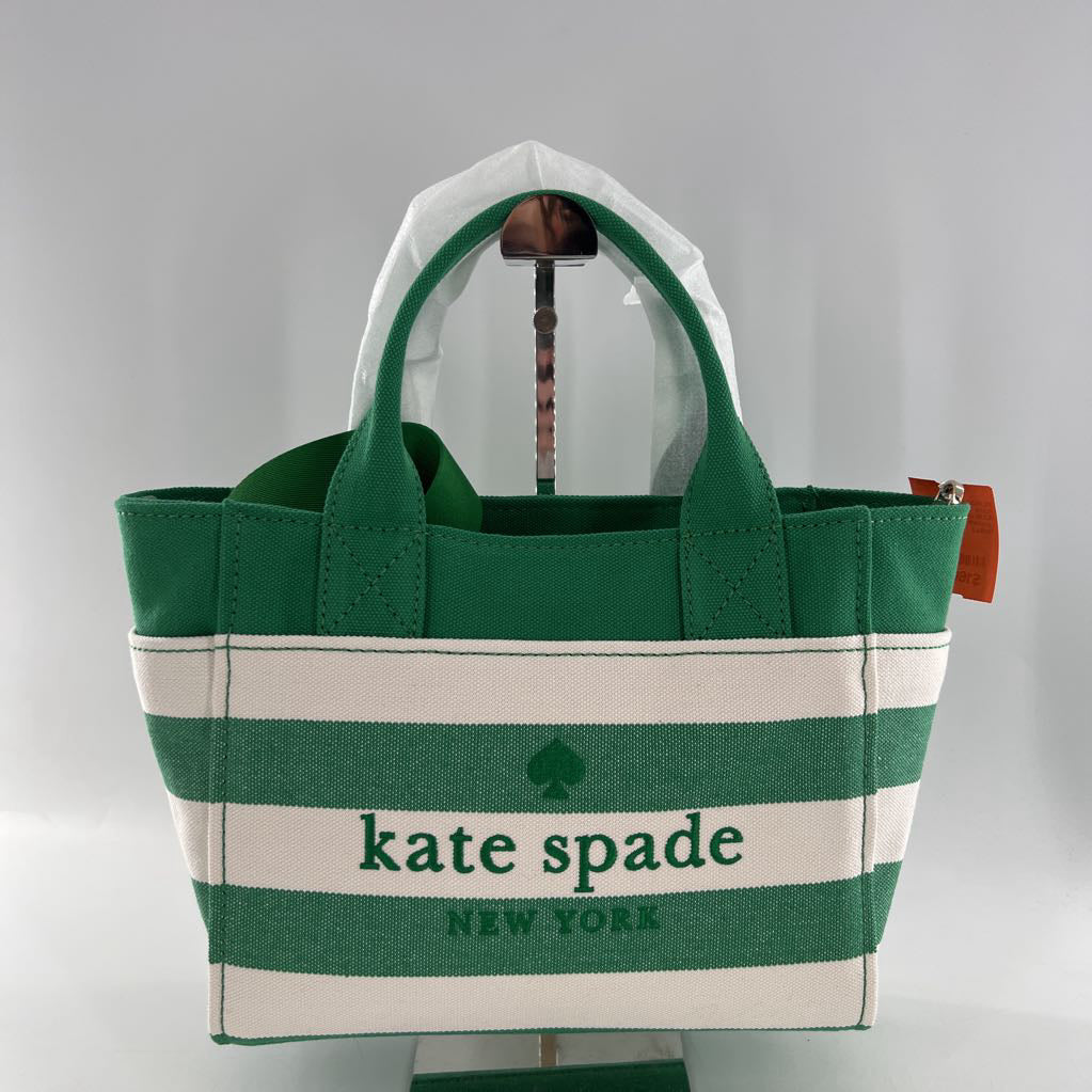 R319 striped canvas satchel