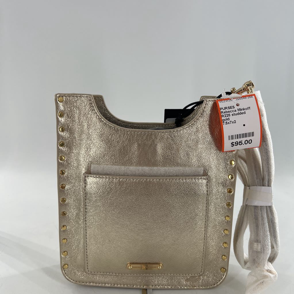 R228 studded leather crossbody
