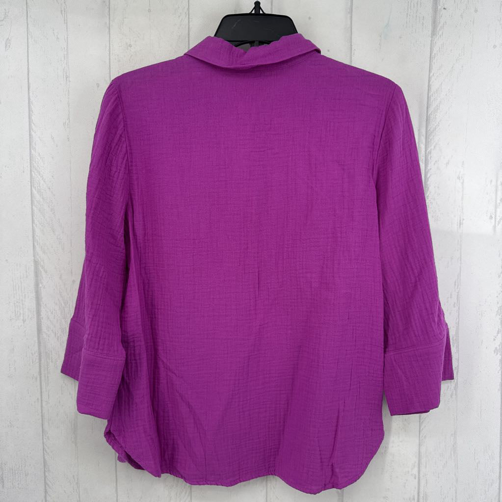 R70 S 1/2 button down 3/4 slv top