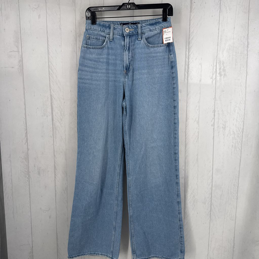 0 hi-rise wide leg jeans
