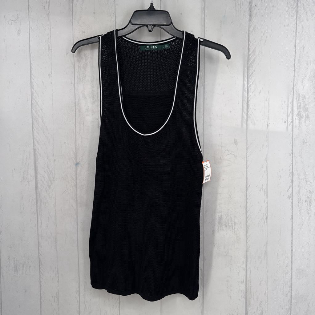 L scoop neck knit tank