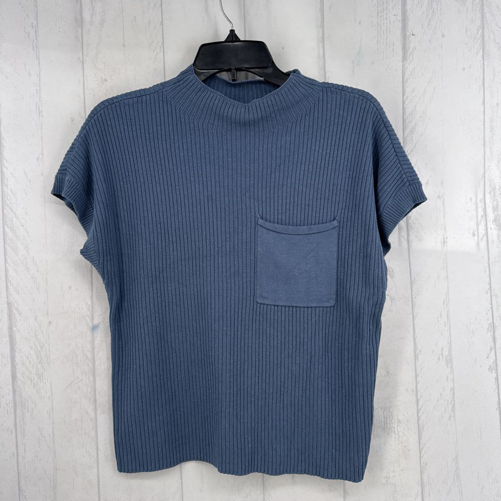 Sp ribbed cap slv top