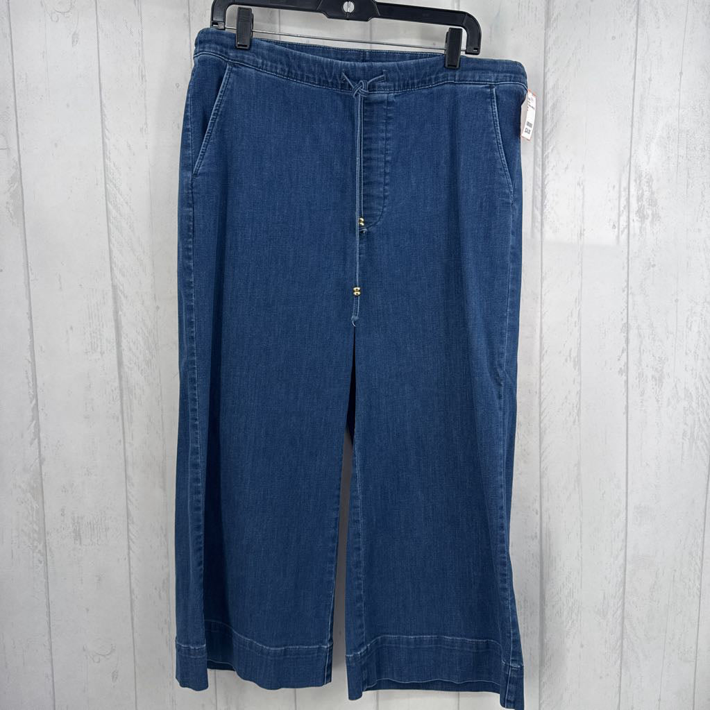 14 pull-on wide leg jean