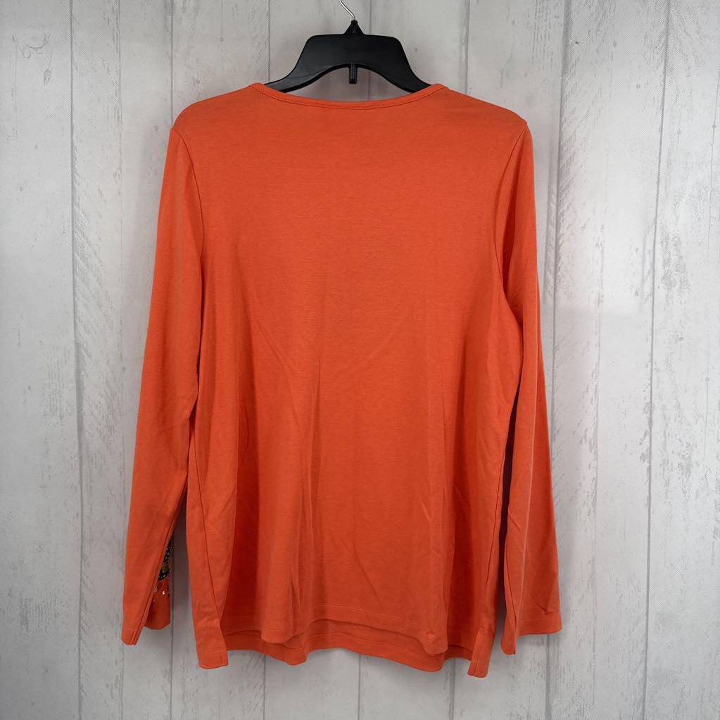 L embroidered l/s tee-put a spell on you