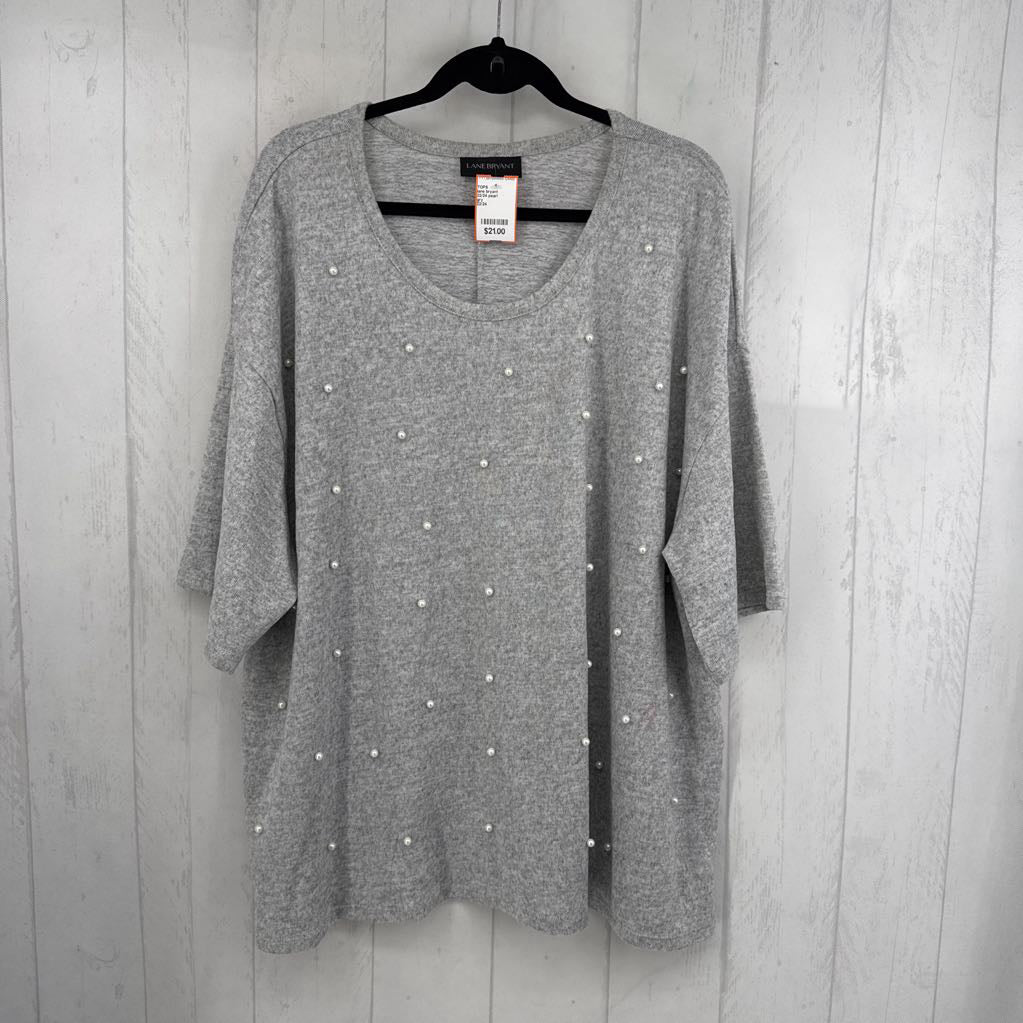 22/24 pearl embelished s/s top