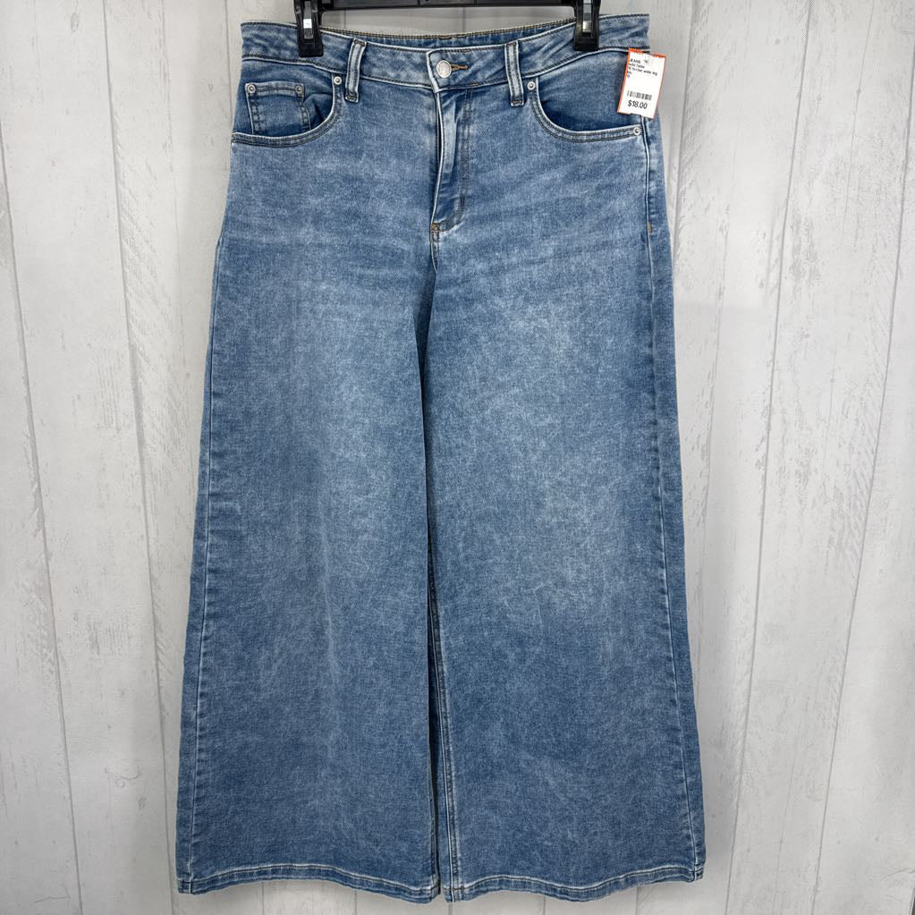 10 hi-rise wide leg jean