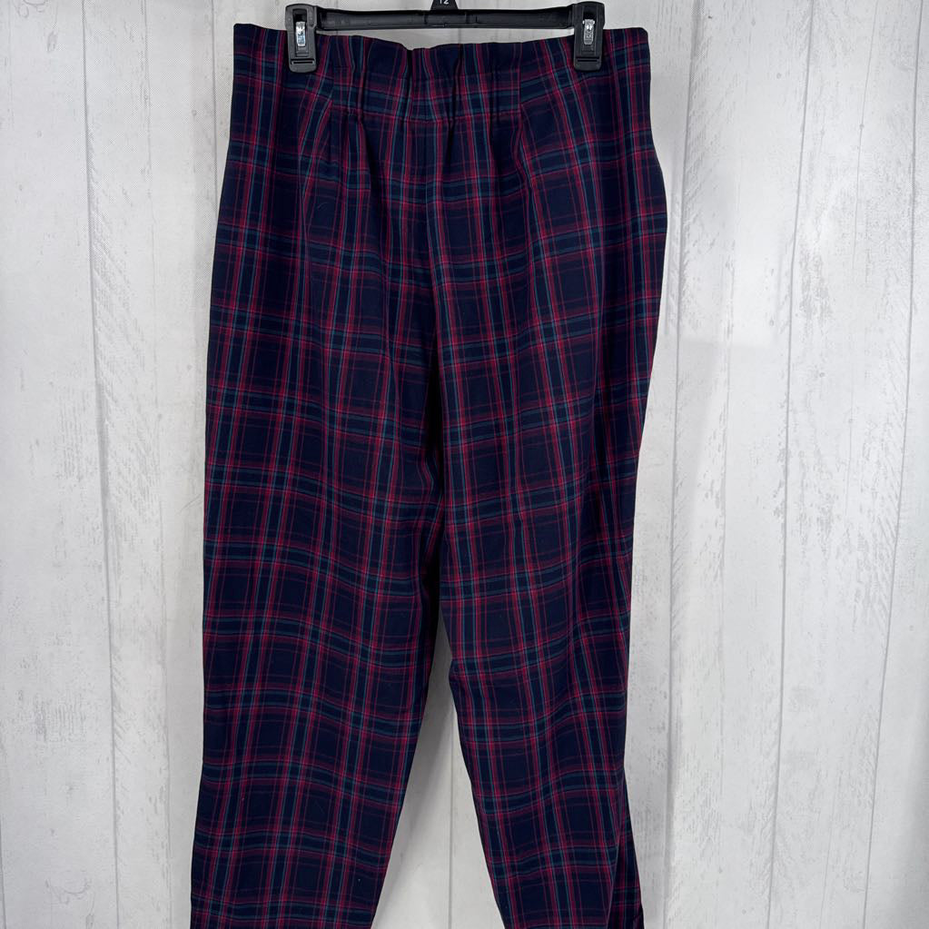 12 plaid slim leg pant