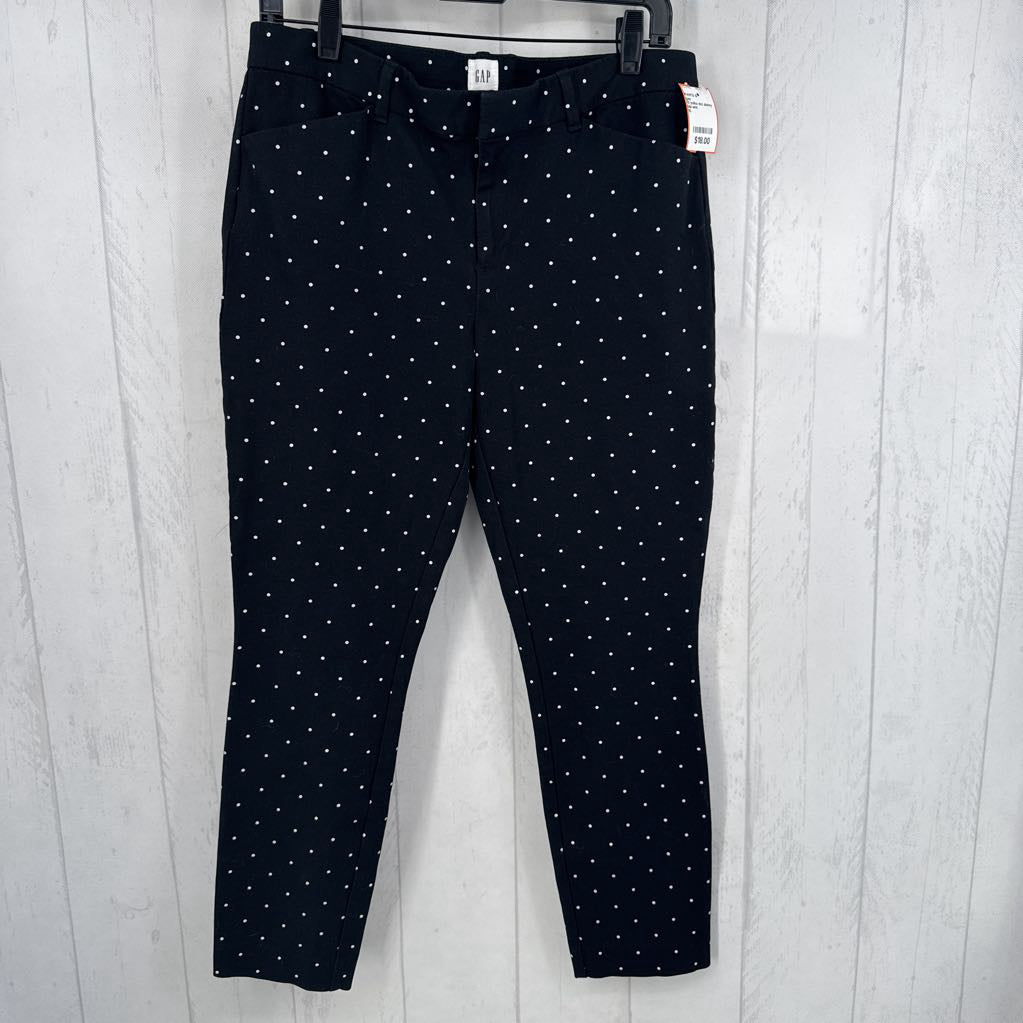10 polka dot skinny ankle pant