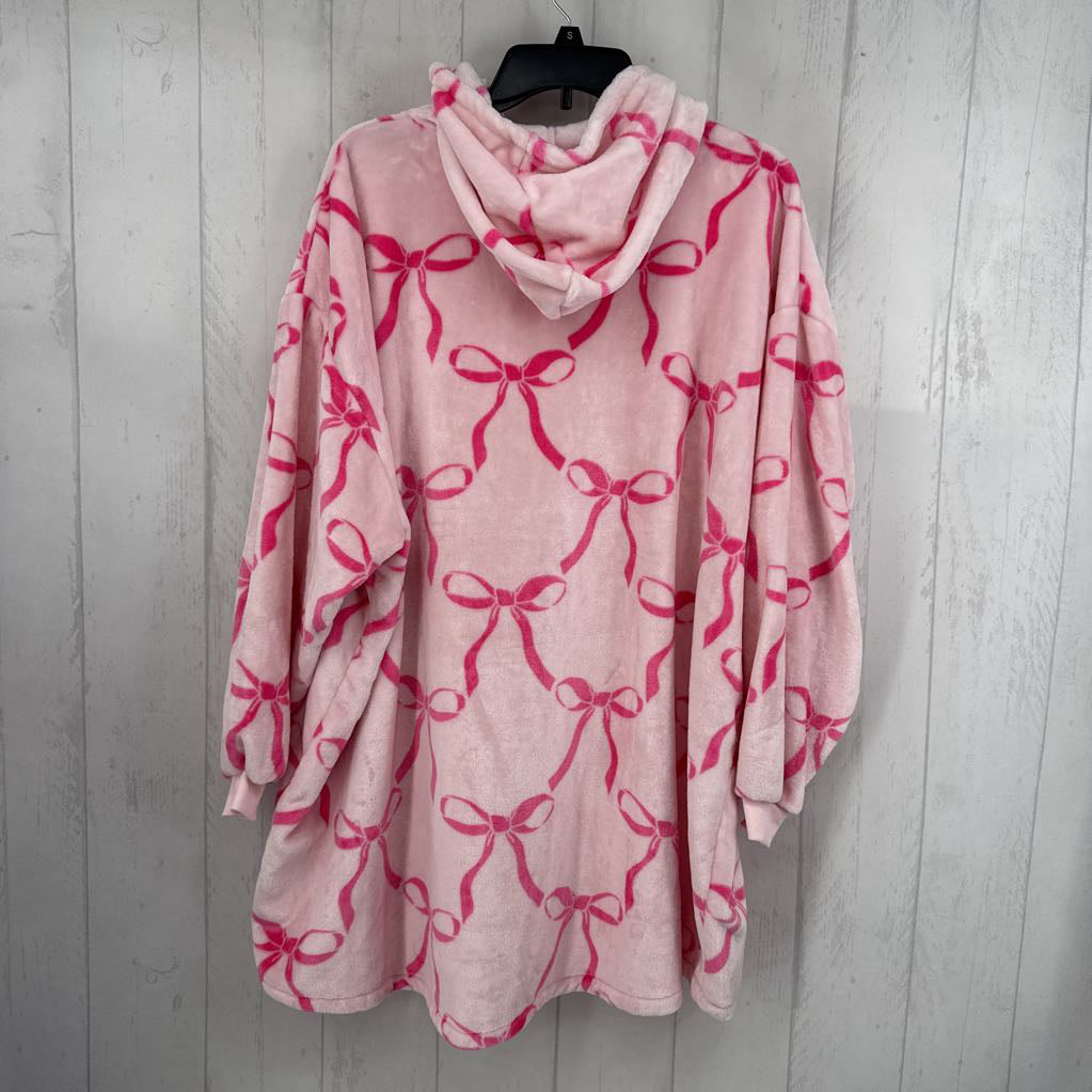 O/S bow print throwzy