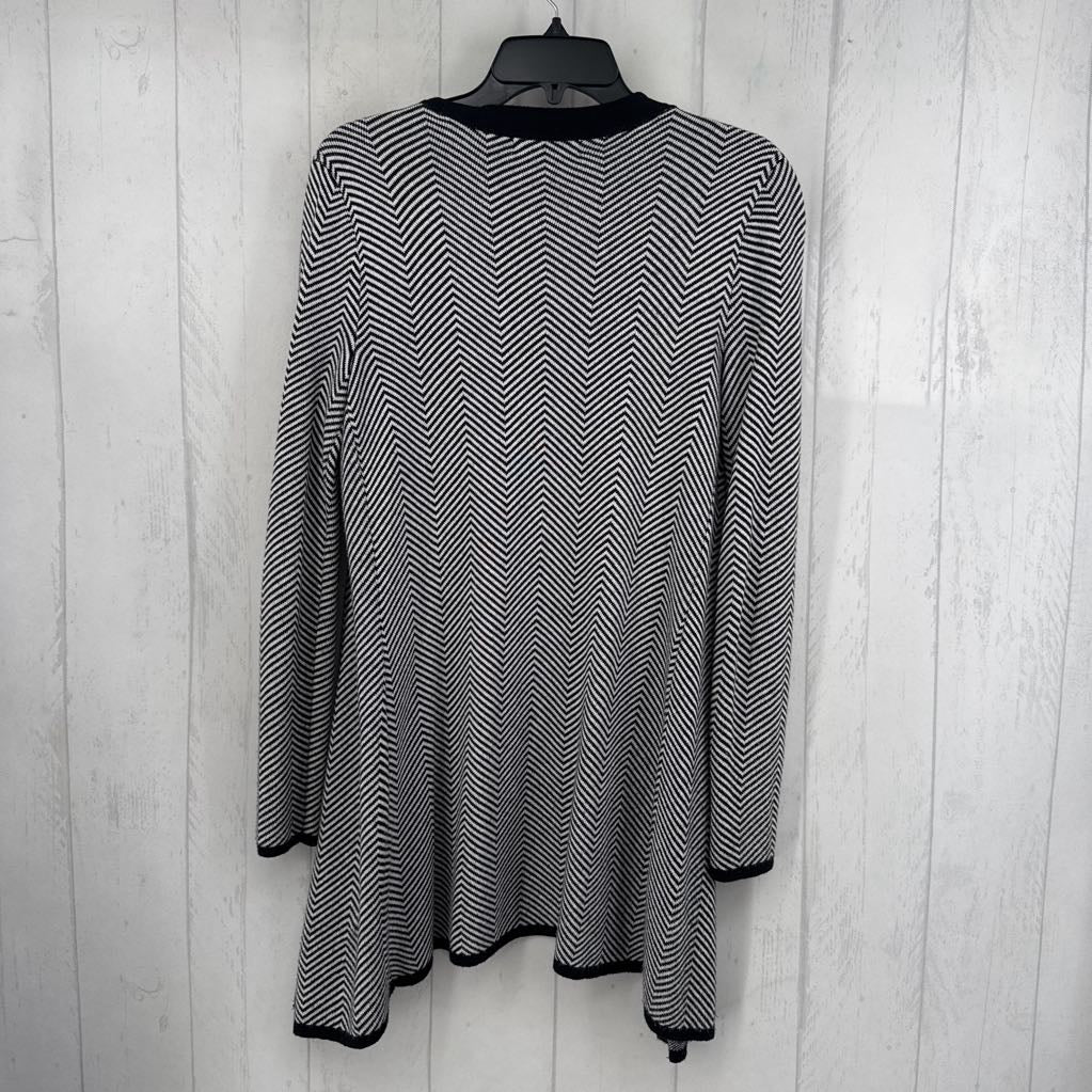 S chevron stripe cardi
