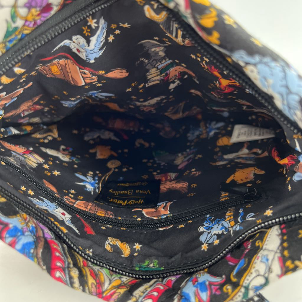 Harry potter friends at Hogwarts triple zip hipster crossbody