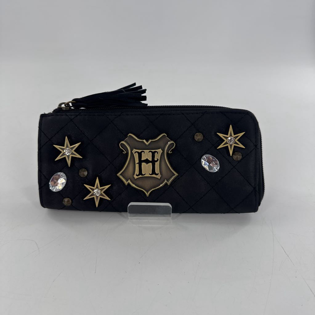 Harry potter embellished quilted zip around wallet