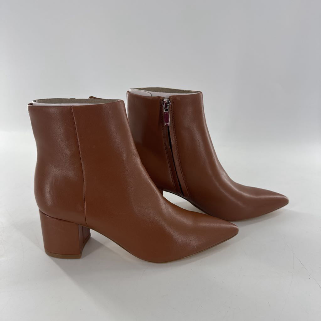 5 pointy toe block heel ankle boots