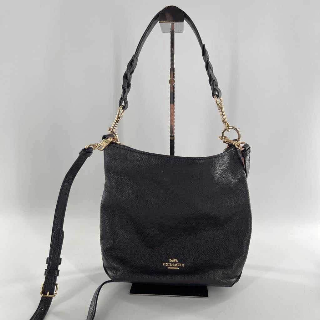 pebbled mini duffle bucket shoulder/crossbody