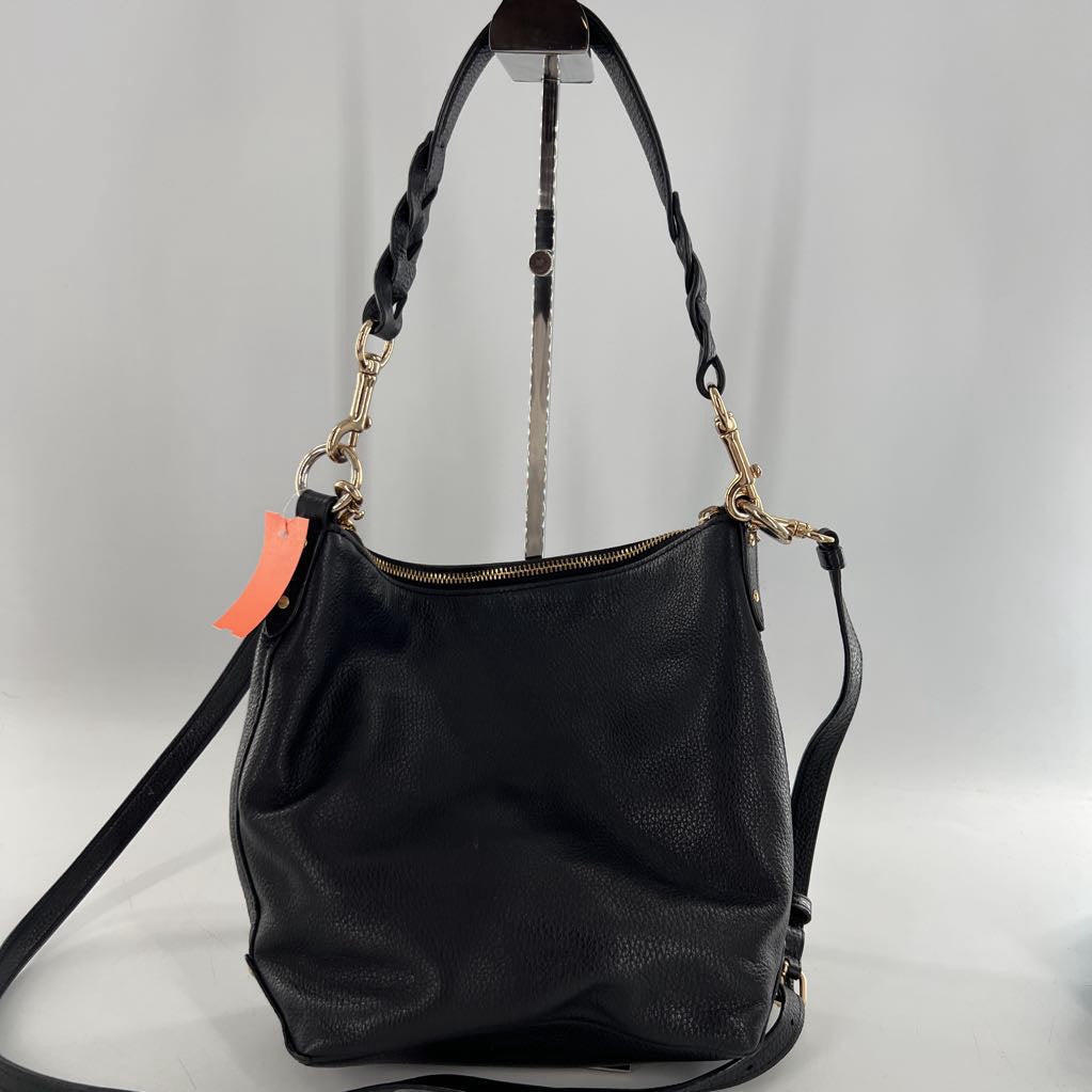 pebbled mini duffle bucket shoulder/crossbody
