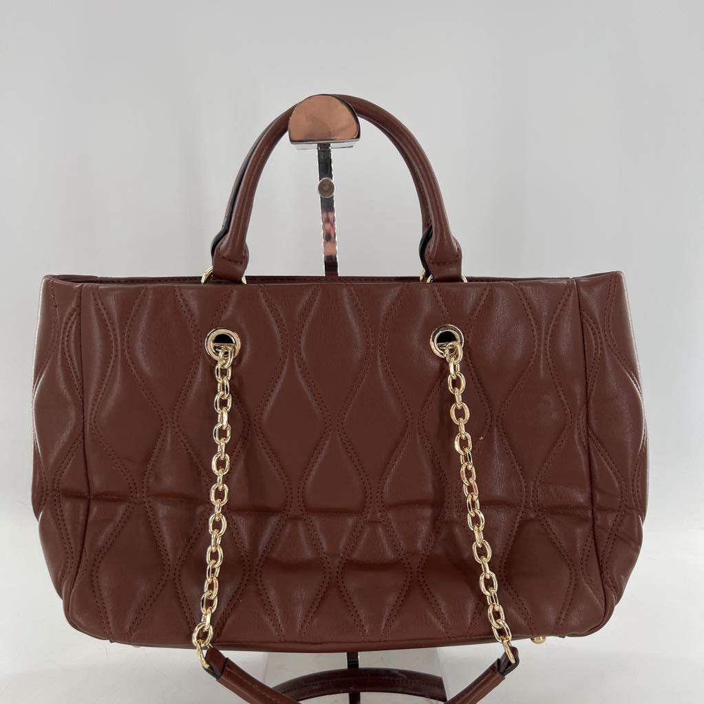 quilted chain strap tote
