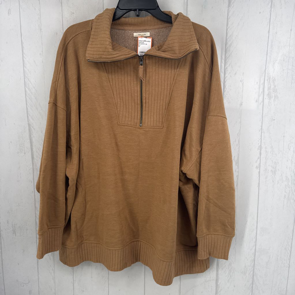 3X quarter zip pullover